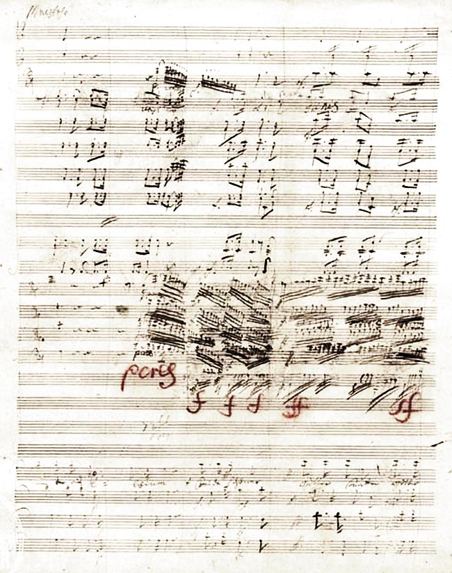 Choral Symphony, original score